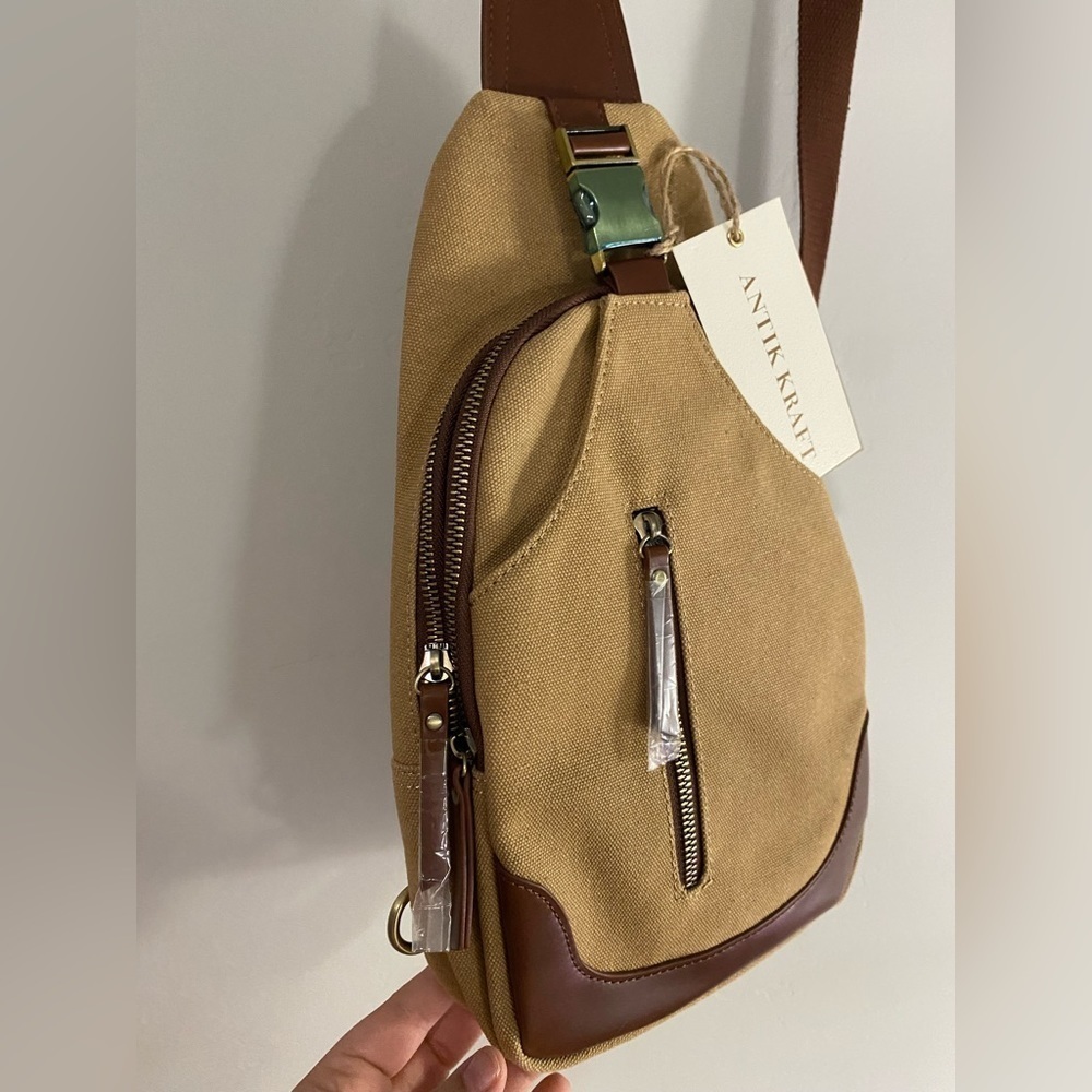 Antik Kraft - Camel satchel/sling Backpack - Picture 6 of 11